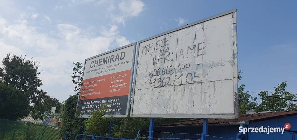 Wynajmę miejsce na reklamę w centrum Radomia Radom