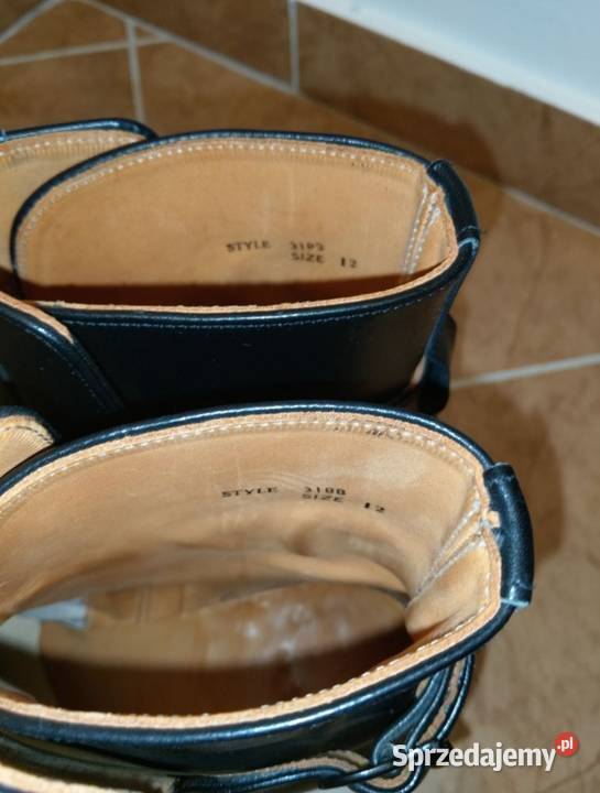 Buty skórzane męskie czarne rozmiar 46 295 nowe Kołobrzeg