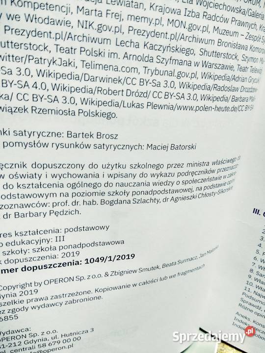 Wiedza o społeczeństwie operon outlet wyprzedaż Warszawa