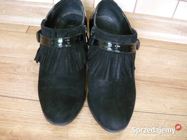 Buty czarne zamszowe śląskie Myszków