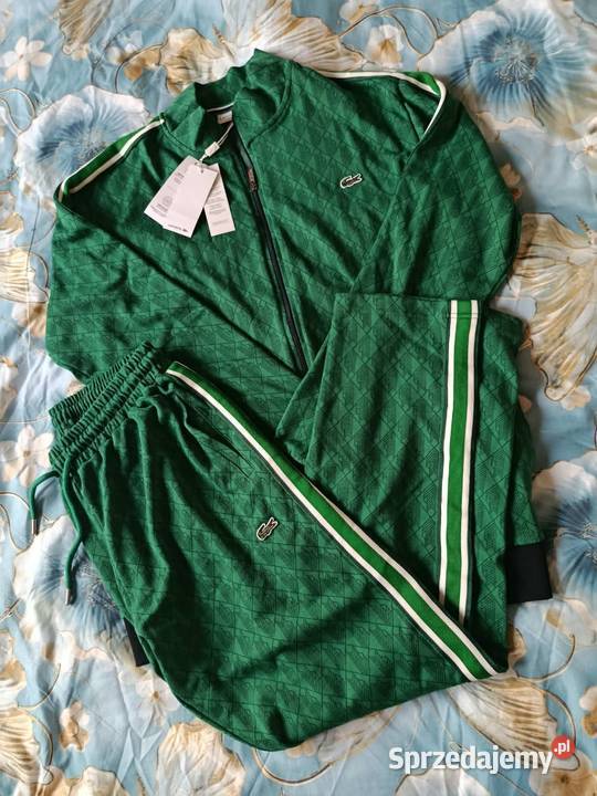 Komplet dresowy Lacoste Monogram wygodny XXL Moda i Styl podlaskie Białystok