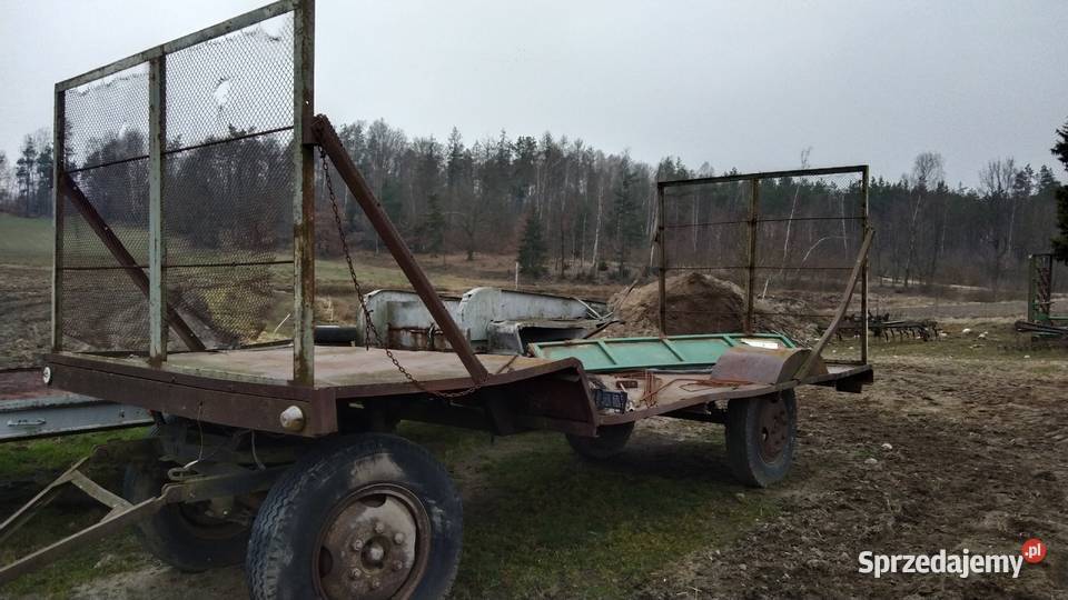 Przyczepa do bel kostek Przyczepy rolnicze pomorskie Sierakowice sprzedam