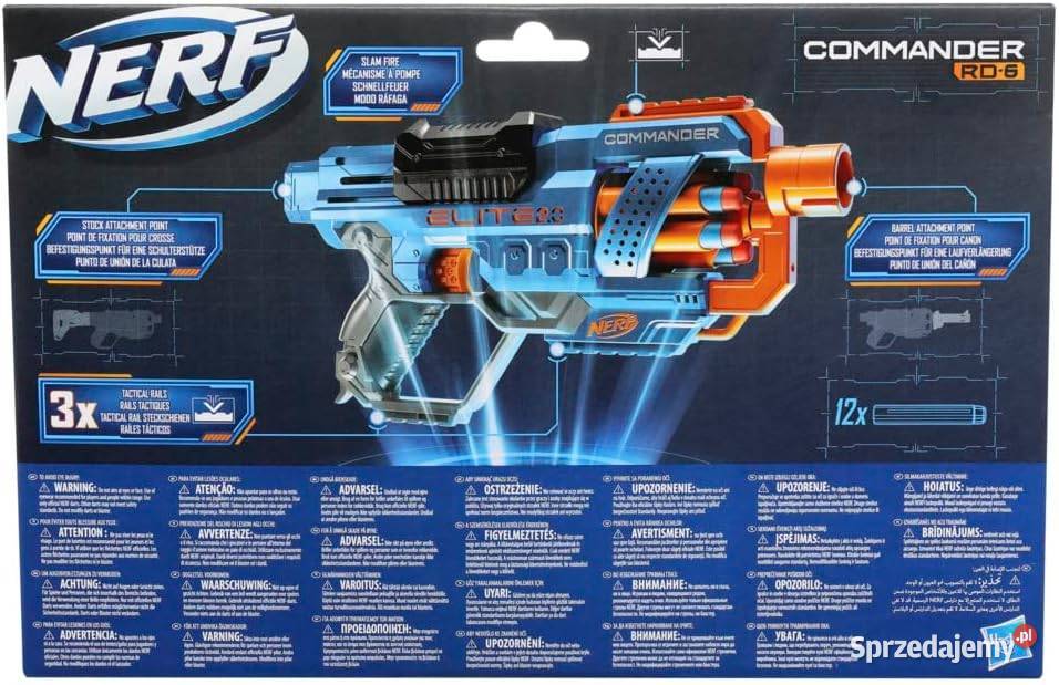 Pistolet NERF Elite 20 Commander RD6 Pozostałe Wrocław sprzedam