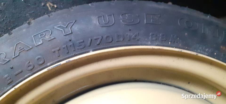 MAZDA 2 koło dojazdowe 11570R14 Legnica