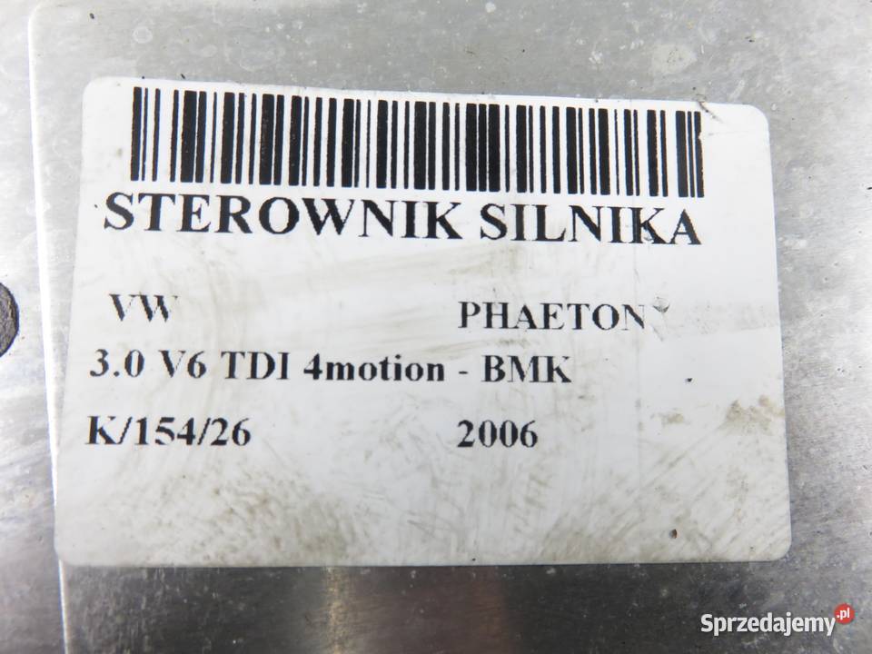 STEROWNIK VW PHAETON 30 TDI 3D0907401 0281011959
