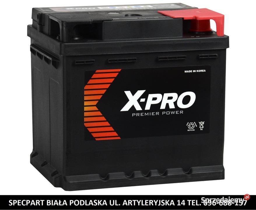 Akumulator XPRO 43Ah 450A EN niski Prawy Plus akumulatory