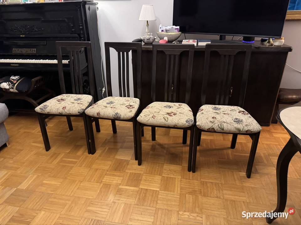 Stół drewniany z 4 krzesłami Warszawa