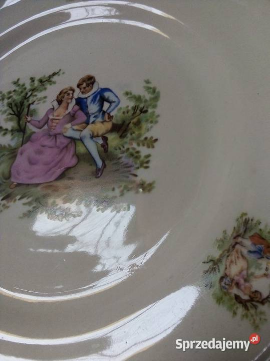 duży talerz obiadowy miłość wiedeńska porcelit sprzedam