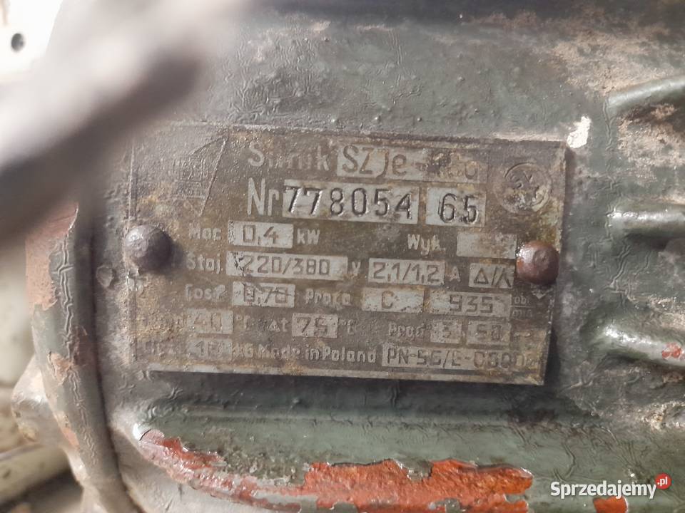 Wolnoobrotowy silnik 04 kw Nowy Sącz sprzedam