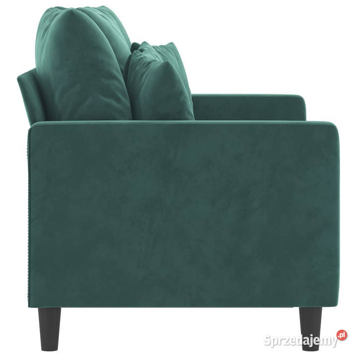 Sofa 2osobowa ciemnozielona 120 tapicerowana Warszawa