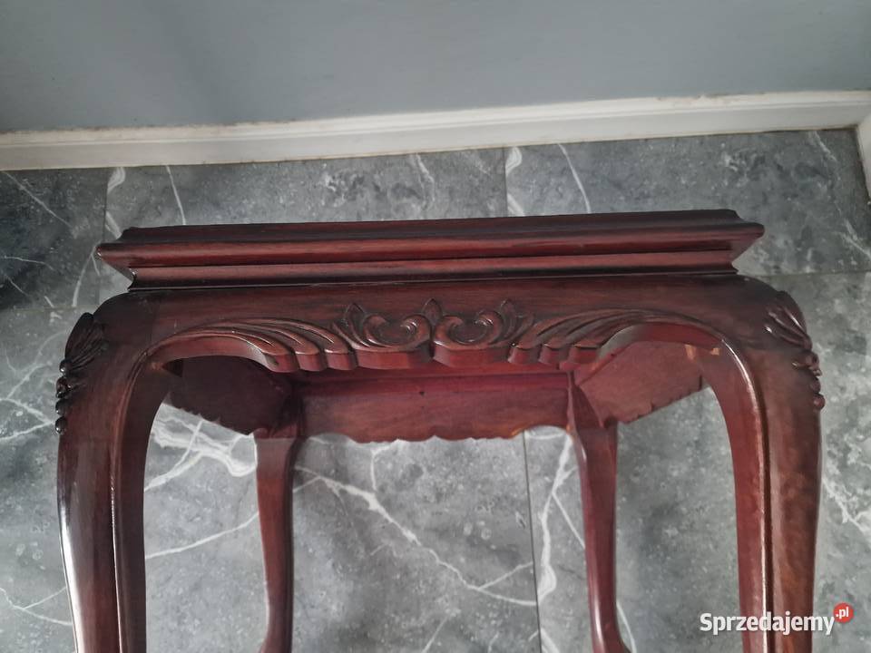 Stoliksiedzisko z drewna egzotycznego 46cm Pozostałe Skierniewice
