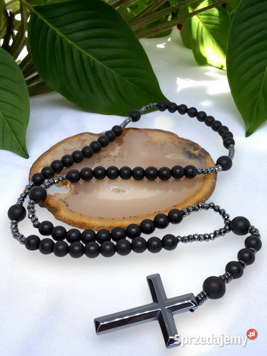 Różaniec z onyksu matowego ONYKS matowy 1261 mazowieckie Warszawa