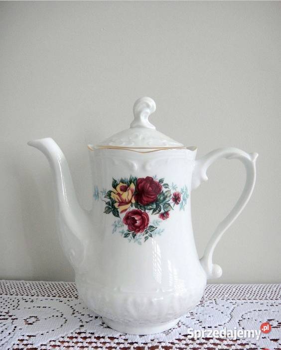 serwis herbaciany kawowy porcelanowy dzbanek Pozostałe sprzedam