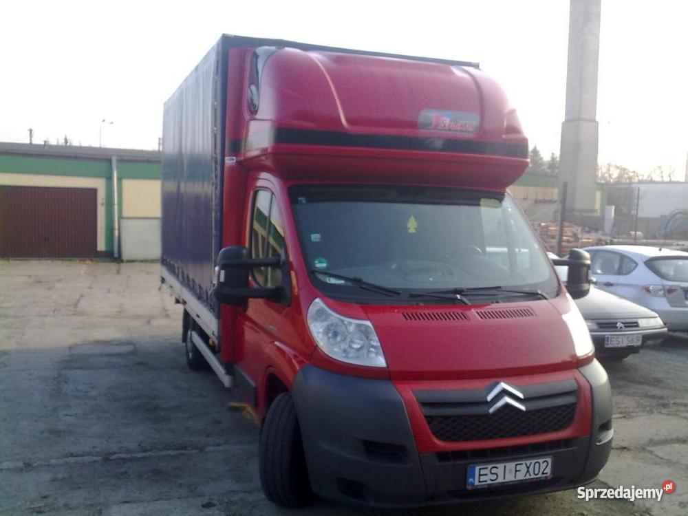 Citroen jumperplandeka9 palet czerwony łódzkie Kościerzyn sprzedam