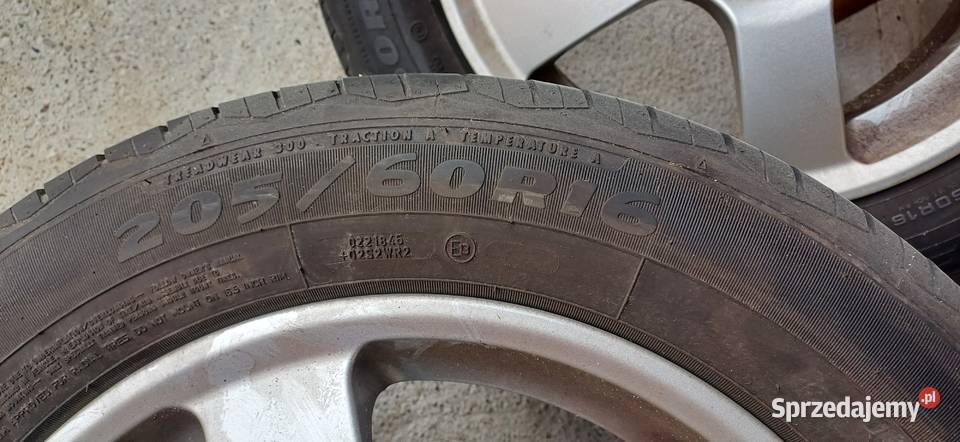Sprzedam alufelgi R16 opony letnie Samochodowe Mielec