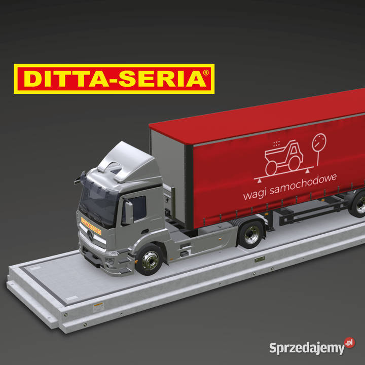 Waga samochodowa betonowa DSB do 60t DITTASERIA Nowe Miasto nad Pilicą