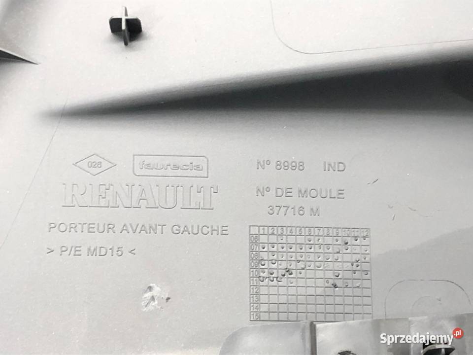 BOCZEK DRZWI LEWY PRZÓD RENAULT LAGUNA III osobowe