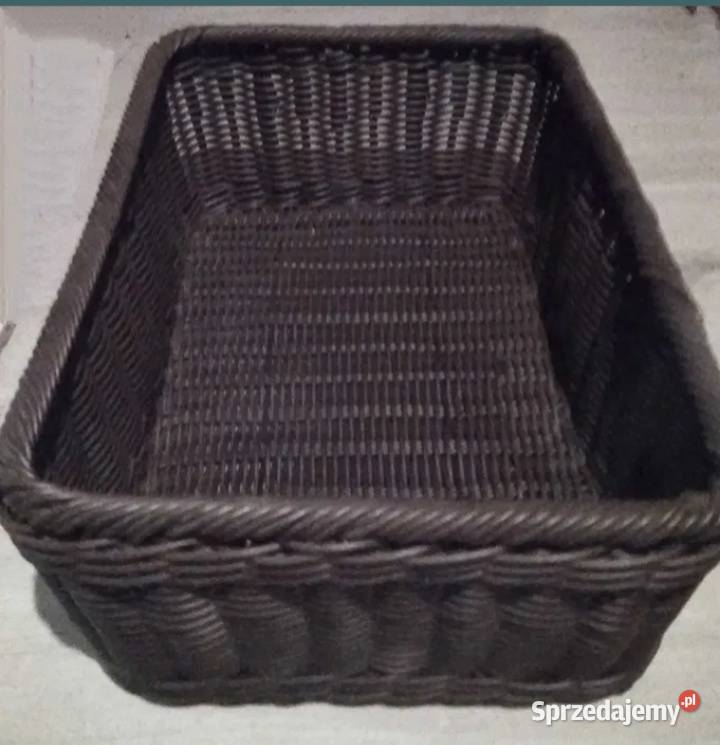 Duży pleciony kosz brązowy dolnośląskie Legnica