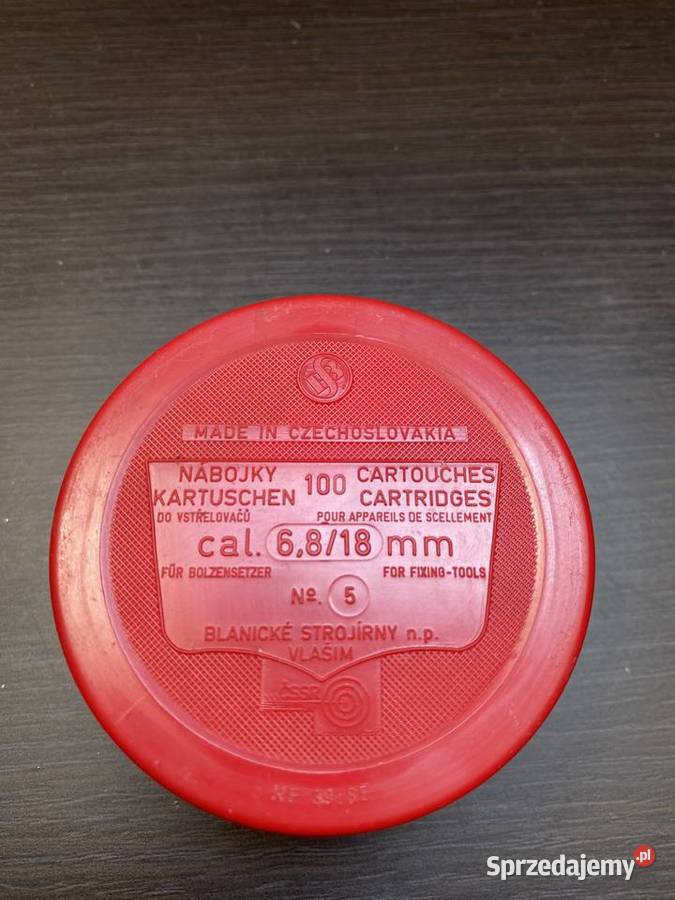 Naboje kartrid kołki osadzak HILTI 6818 czerwone Iłża sprzedam
