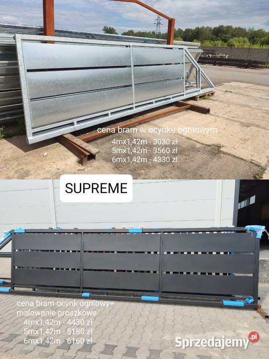 Brama przesuwna COMFORT tani transport cała Kielce