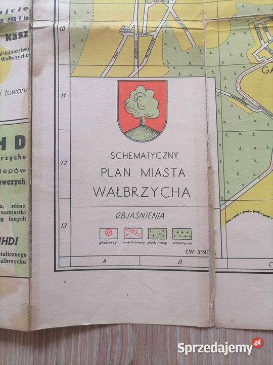 Plan Miasta Wałbrzych 1959