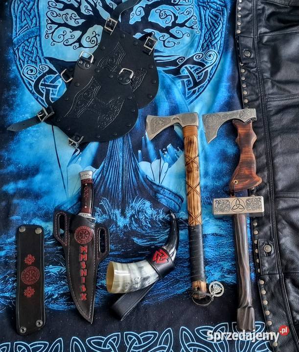 Karwasze Młot Thora Mjlnir nordycki runy Valknut