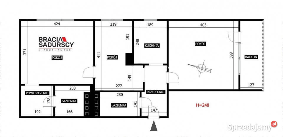 Mieszkanie 6026m2 3 pokoje Kraków os małopolskie sprzedam
