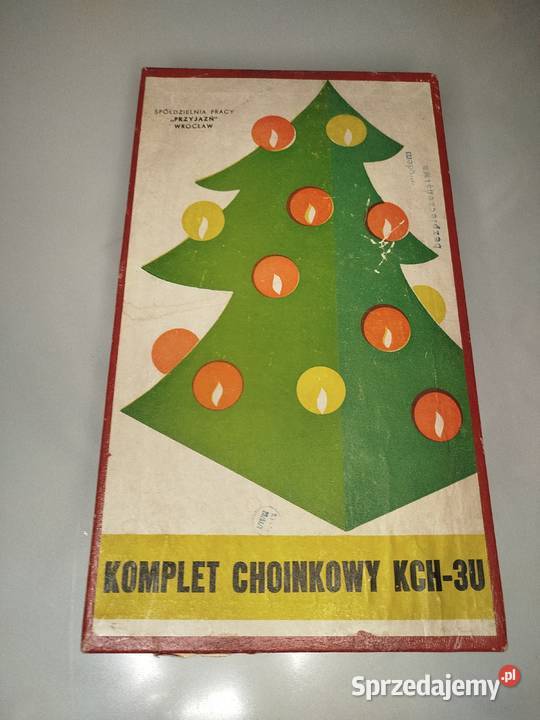 Zabytkowe lampki choinkowe z czasów PRL Zgierz