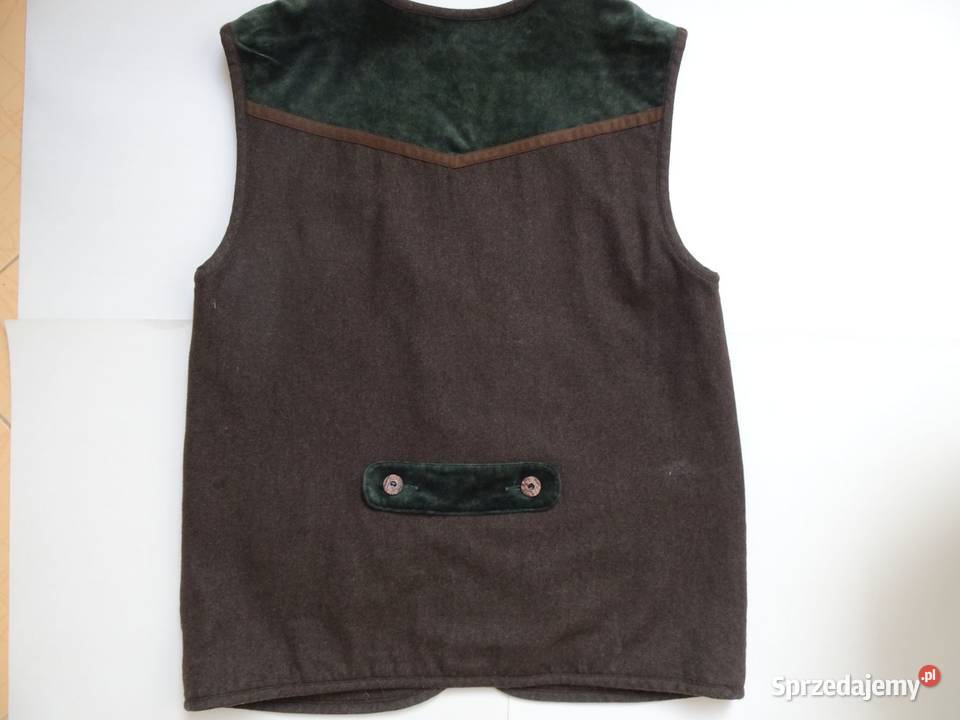 Kamizelka Aksamit Hafty vintage 42 44 zielona Nowy Sącz