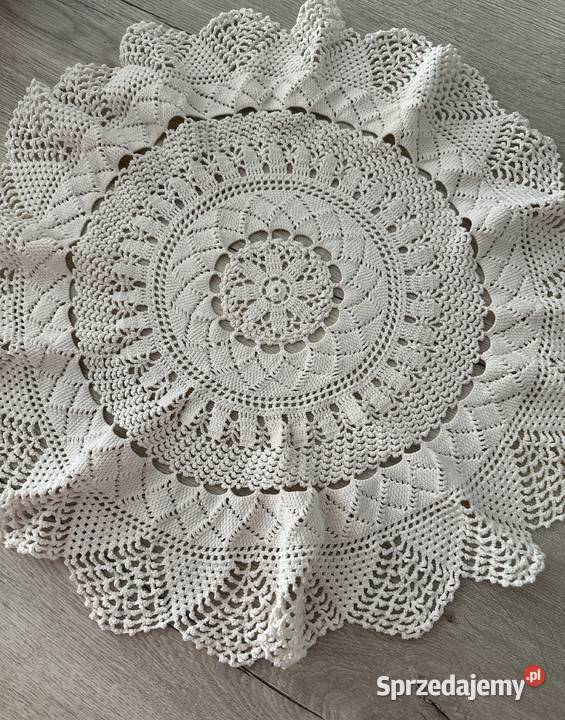 Serweta szydełko śr 60 ecri grnitka Łódź