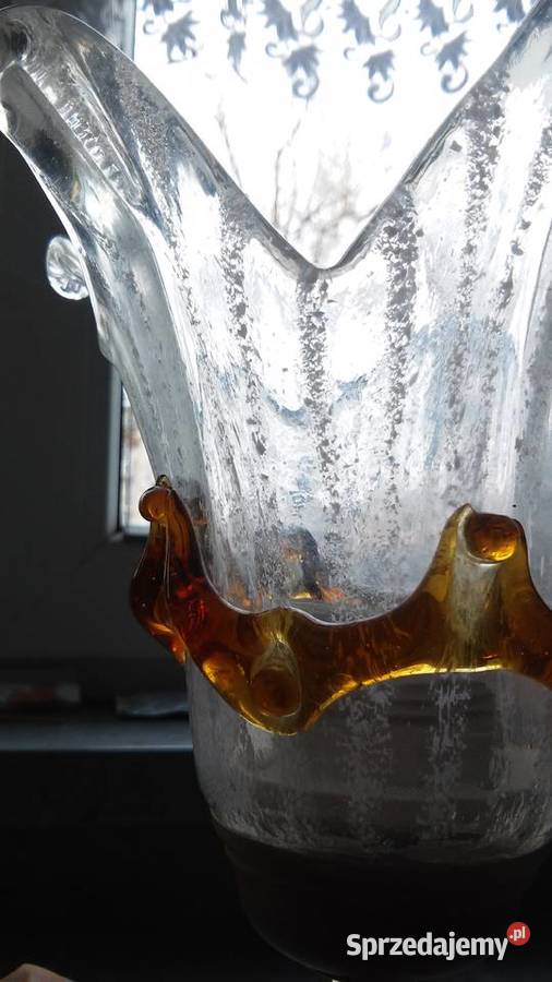 Lampa sufitowa szkło plus metal odcienie brązowego Koszalin