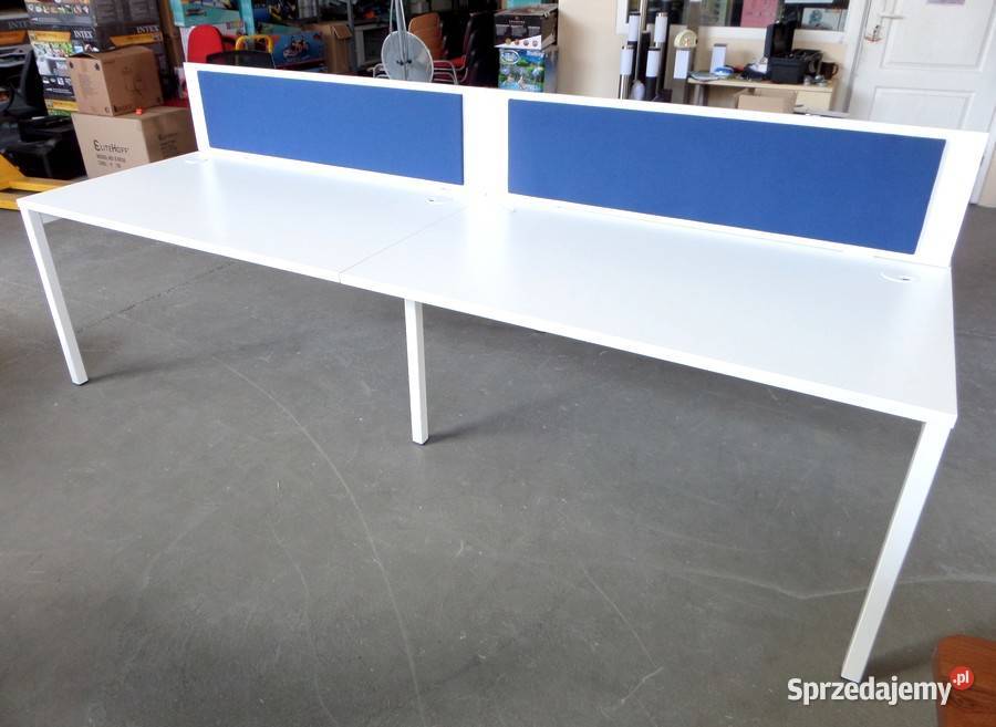 Biurko Wielostanowiskowe BENCH 4 OSOBY MDD 80cm Michałowice