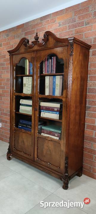 Piękna biblioteka witryna Ludwik Filip antyk Antyki Łagów