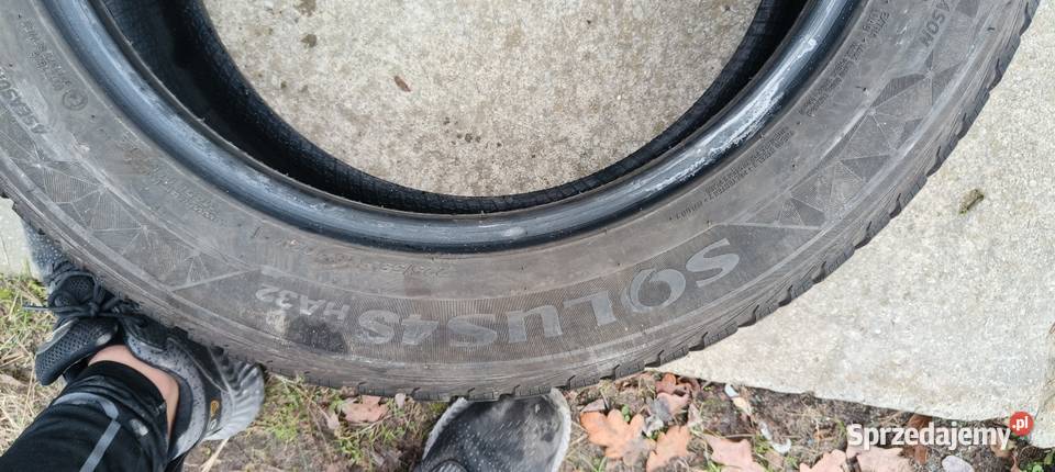 2x 2255518 opony całoroczne Kumho Solus4s HA32 mazowieckie Pruszków sprzedam