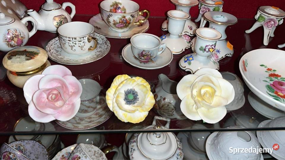 Porcelanowy kwiatek Syg Von SchierholzPlaue Porcelana i szkło pomorskie Gdańsk