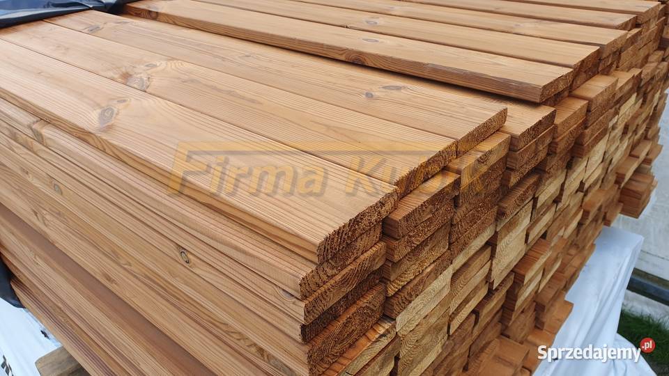 Deska heblowana elewacyjna termo sosna gładka na Okładziny elewacyjne Nieporęt
