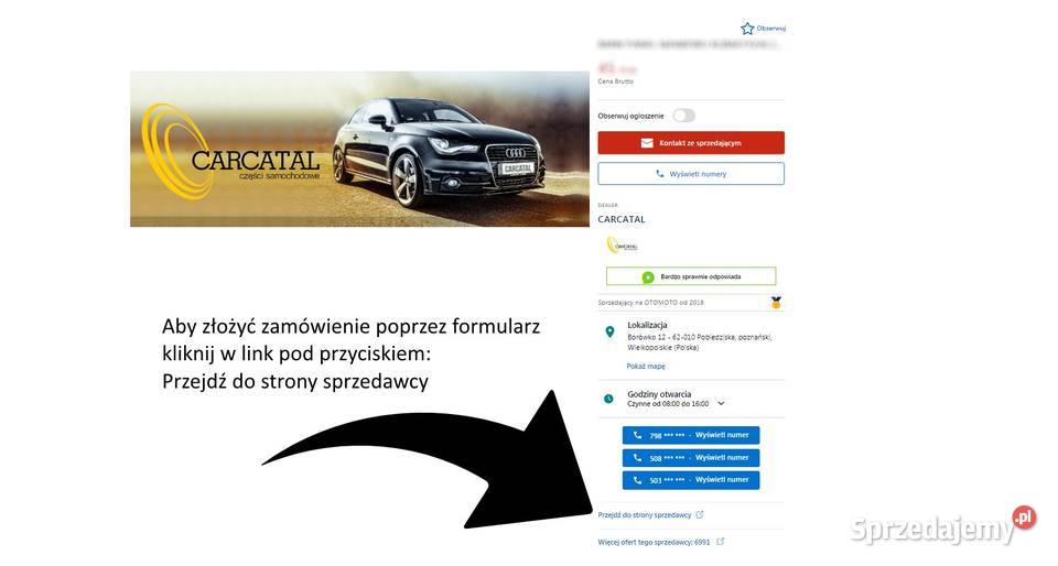 ZAMEK KLAPY AUDI A6 C6