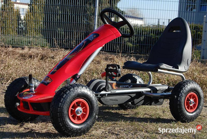 pojazd GOKART NA PEDAŁY pompowane koła auto Myszków