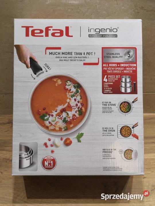 Zestaw nowy garnków Tefal