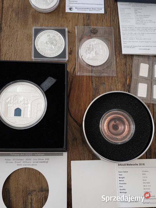 Zestaw srebrnych monet i sztabek inwestycyjnych Białystok