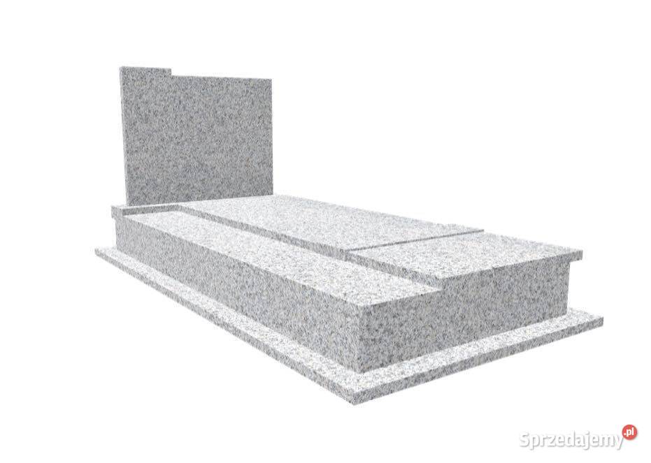 Nagrobek Granitowy 250 120 Szary na Grobowiec Pozostałe Mieleszynek