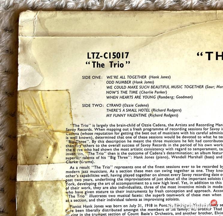 The Trio Hank Jones Wendell Marshall And Kenny płyta winylowa zachodniopomorskie Szczecin