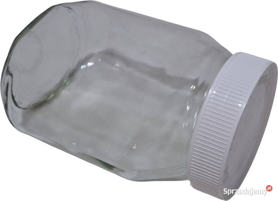 Szklany słoik Nutelli plastikowa nakrętka 825g śląskie Czeladź