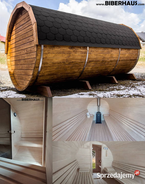 SAUNA Ogrodowa 400 PRZEBIERALNIA Beczka 500L Nowy Targ sprzedam