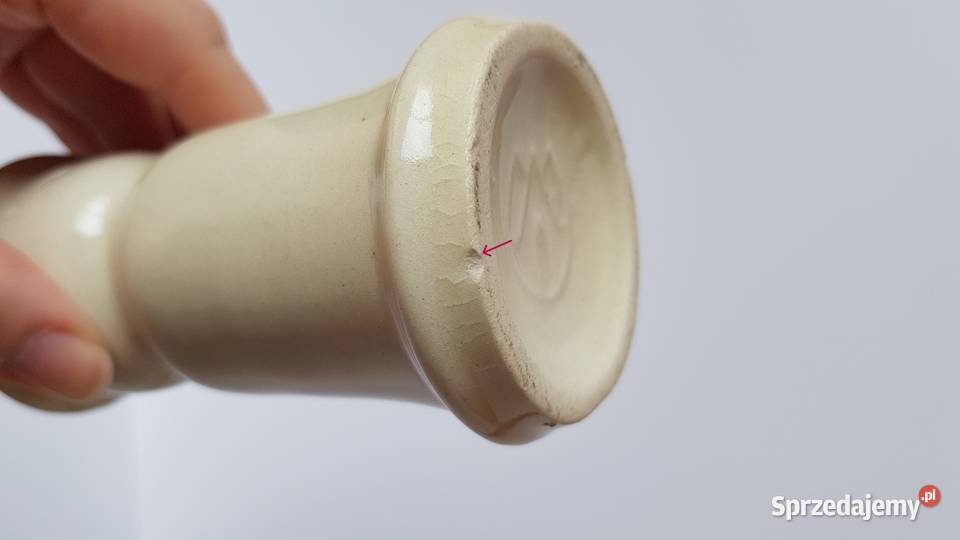 2x świecznik ceramiczny Bolesławiec Wolanin Dąbrowa Górnicza