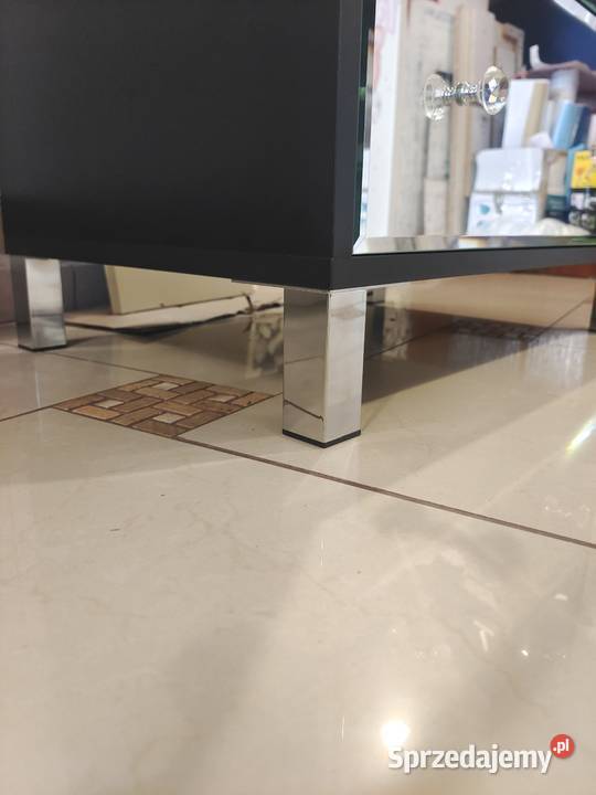 Komoda czarna Glamour lustrzana Nowy Sącz