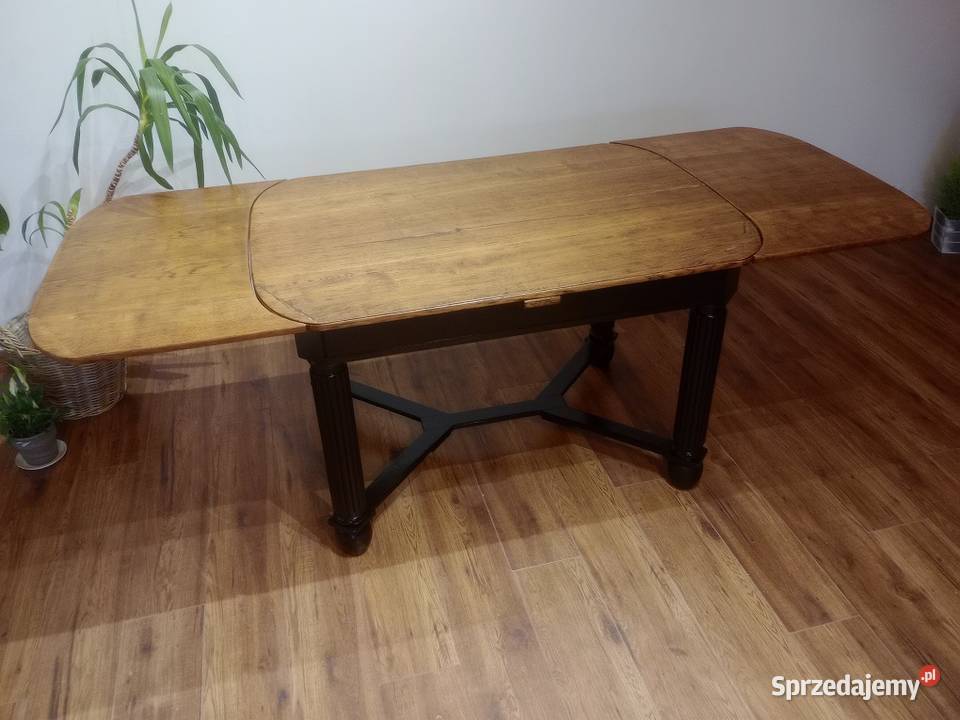 Sprzedam piękny rozkładany stół dębowy z okresu Lusówko