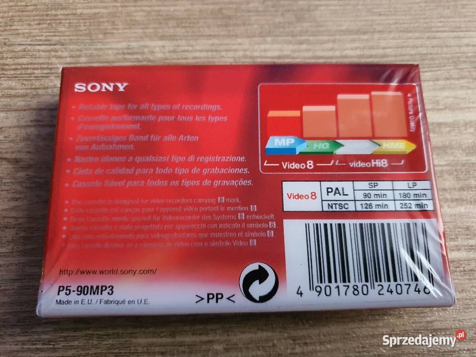 Kaseta do kamery video Sony MP 90 Nowa Sól