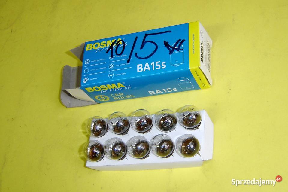 Żarówka BA 15s dwuwłóknowa 12V 105W mała bańka