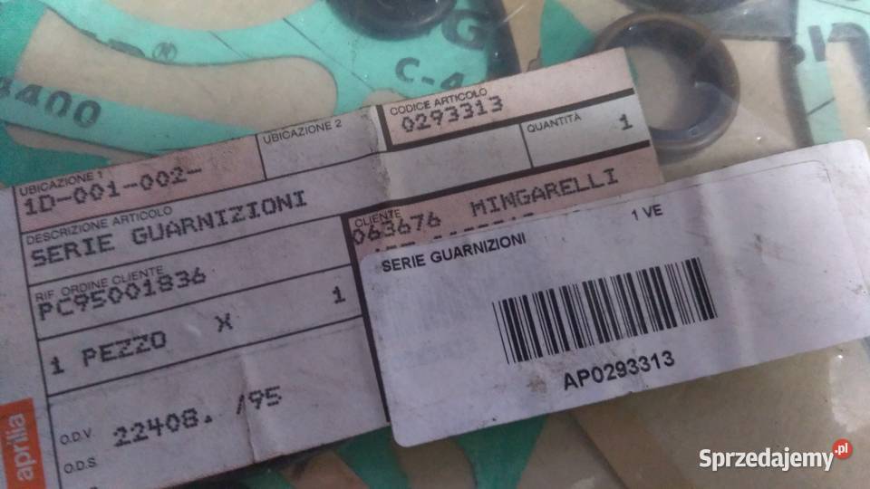 Uszczelki silnika ORGINAŁ APRILIA MINGARELLI podlaskie Bielsk Podlaski